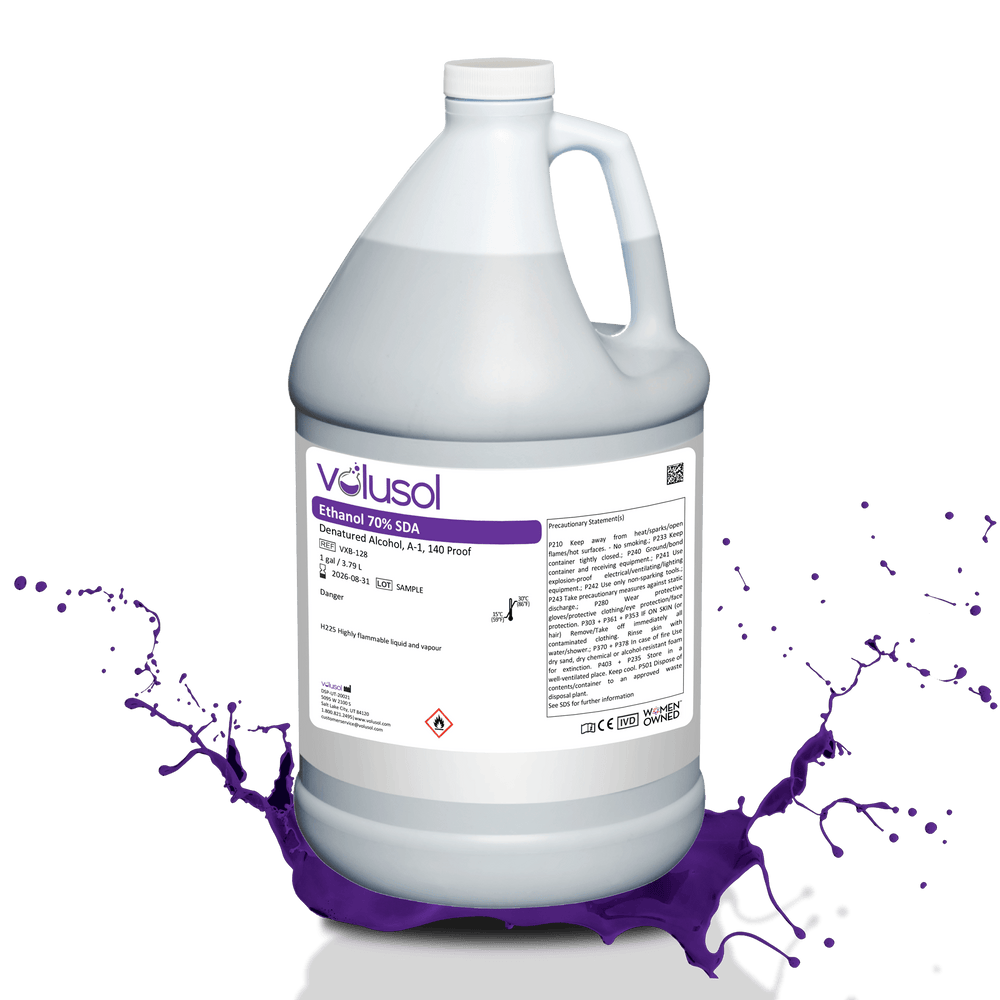 Alcool Ethanol dénaturé 70/30 eau WFI - 2 x 5 L - Filtré à 0.2 µ.